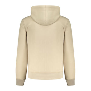 K-WAY Beige Polyester Men Sweater with Hood