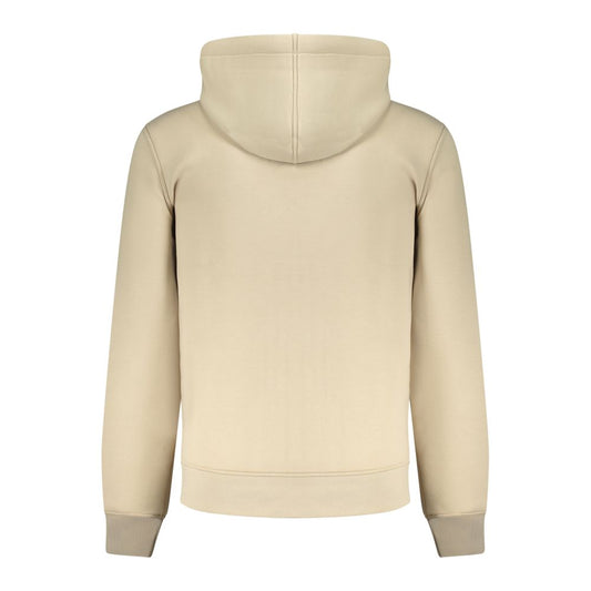 K-WAY Beige Polyester Men Sweater with Hood