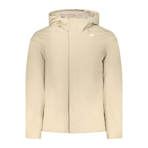 K-WAY Beige Polyester Men Jacket