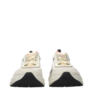 Premiata Beige Fabric Chunky Sneakers