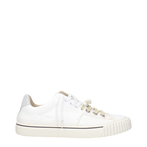 Maison Margiela White Leather Low Top Sneakers