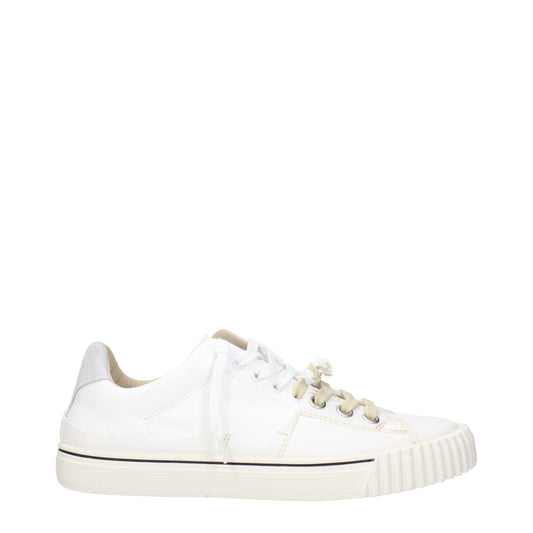 Maison Margiela White Leather Low Top Sneakers
