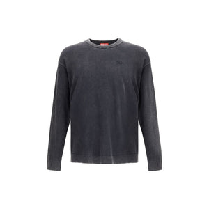 Diesel Gray Cotton Sweatshirt