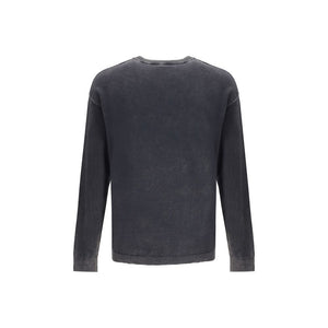 Diesel Gray Cotton Sweatshirt
