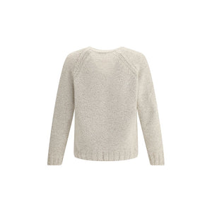 ZEGNA Cream Cashmere Cashmere Sweater