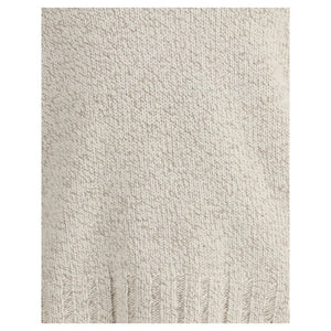 ZEGNA Cream Cashmere Cashmere Sweater