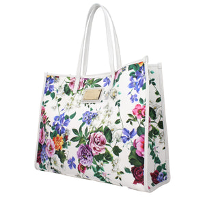 Dolce & Gabbana White Fabric Shoulder Bag