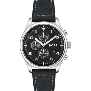 Hugo Boss Black Leather Dress Watch