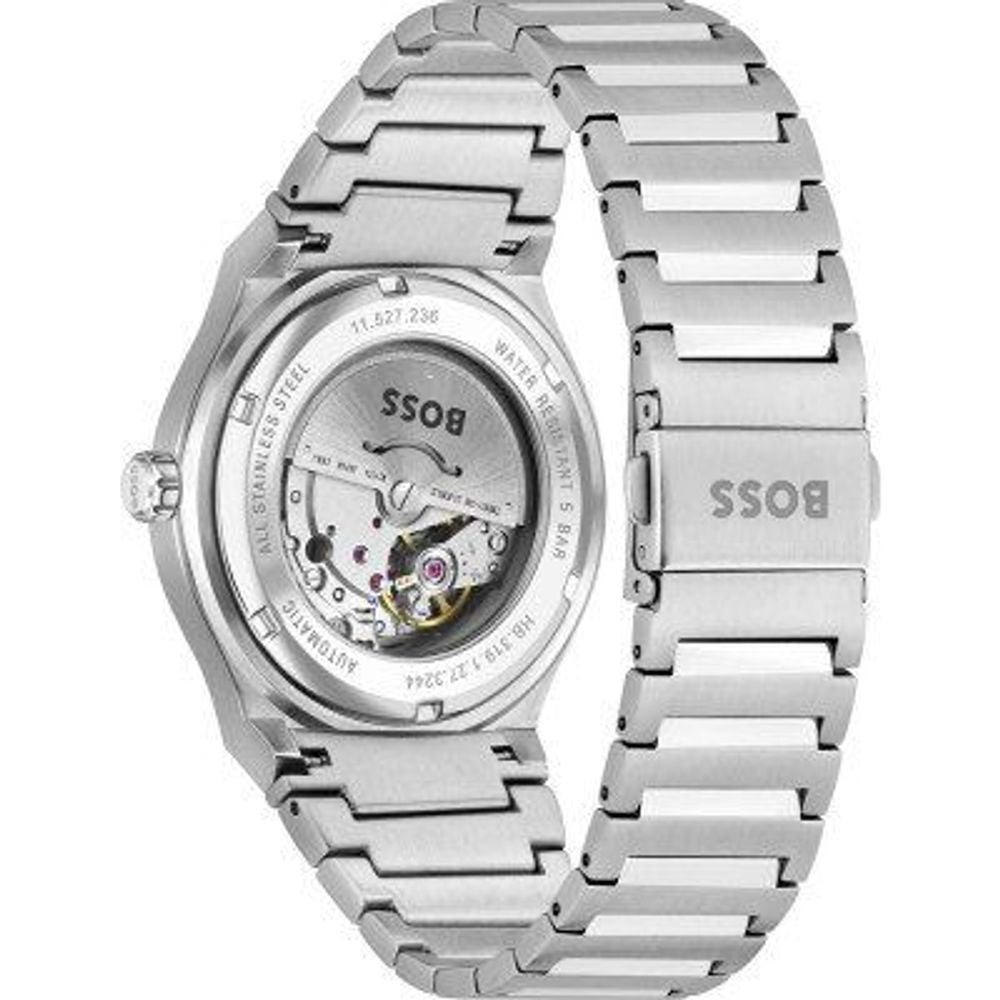 Hugo Boss Gray Stainless Steel Dress Watch