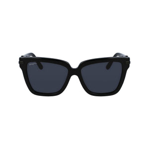Ferragamo Black Acetate Sunglasses