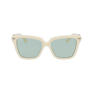 Ferragamo Gray Acetate Sunglasses