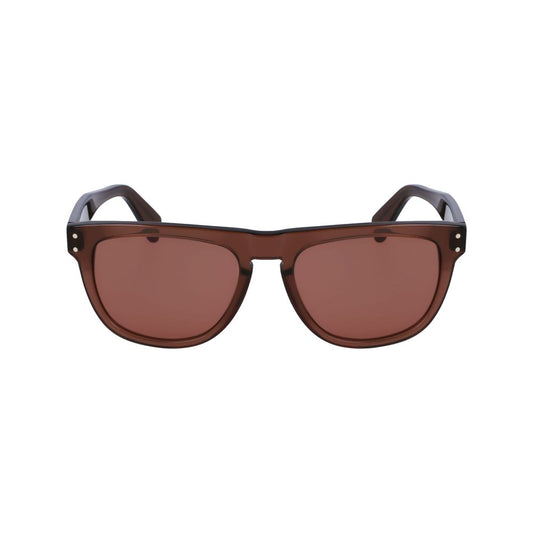 Ferragamo Brown Acetate Sunglasses