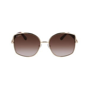 Ferragamo Gold Metal Sunglasses
