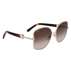 Ferragamo Gold Metal Sunglasses