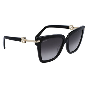 Ferragamo Black Acetate Sunglasses