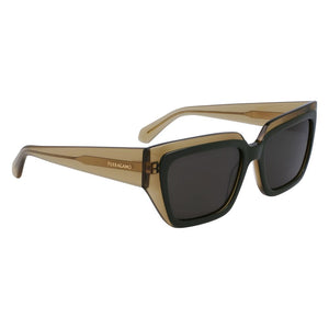 Ferragamo Green Acetate Sunglasses