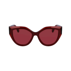 Ferragamo Red Acetate Sunglasses