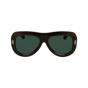 Ferragamo Green Acetate Sunglasses