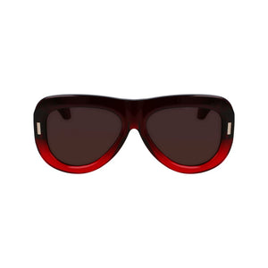 Ferragamo Red Acetate Sunglasses