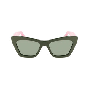 Ferragamo Green Acetate Sunglasses