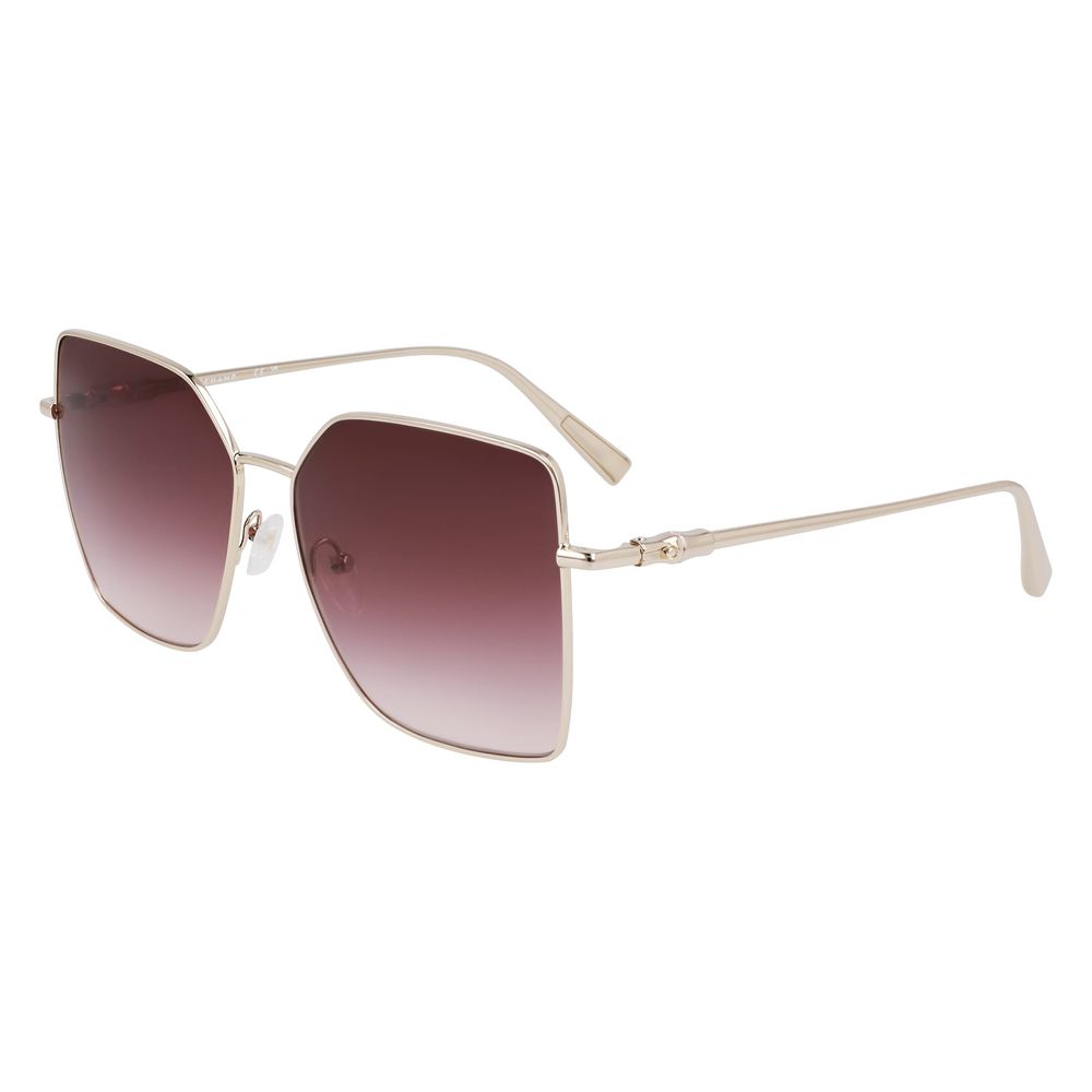 Longchamp Gold Metal Sunglasses