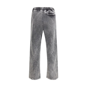 Diesel Gray Cotton Casual Pants
