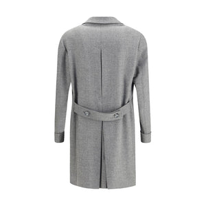 Gi Capri Gray Fleece Wool Coat