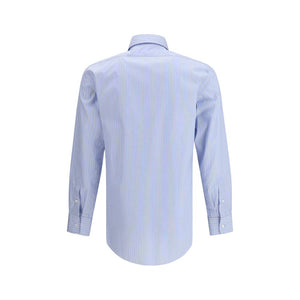 Margiela Blue Cotton Pattern Shirt