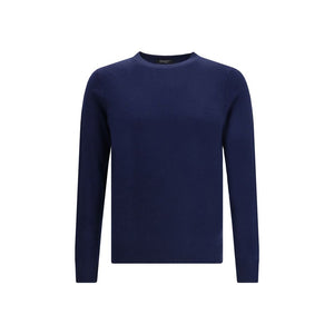 Aragona Cashmere Blue Merino Wool Cashmere Sweater