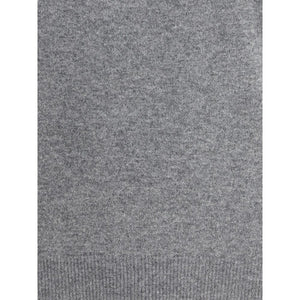 Aragona Cashmere Gray Merino Wool Turtleneck