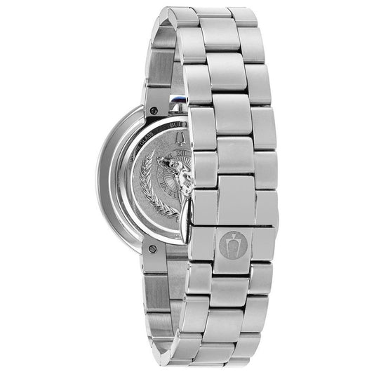 Bulova Gray Stainless Steel Dress Watch