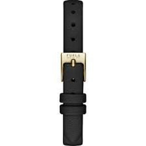 Furla Black Leather Dress Watch
