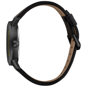 Just Cavalli Black Leather Dress Watch