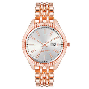 Nine West Multicolor Metal Dress Watch
