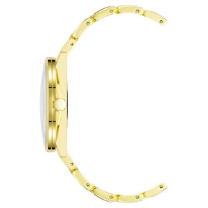 Nine West Gold Metal Dress Watch