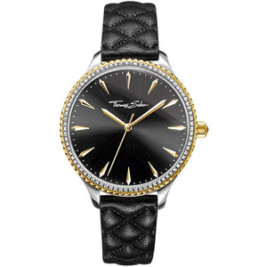 Thomas Sabo Black Leather Dress Watch
