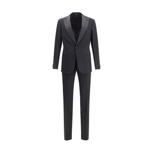 Giorgio Armani Black Fleece Wool Tuxedo