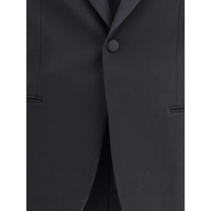 Giorgio Armani Black Fleece Wool Tuxedo