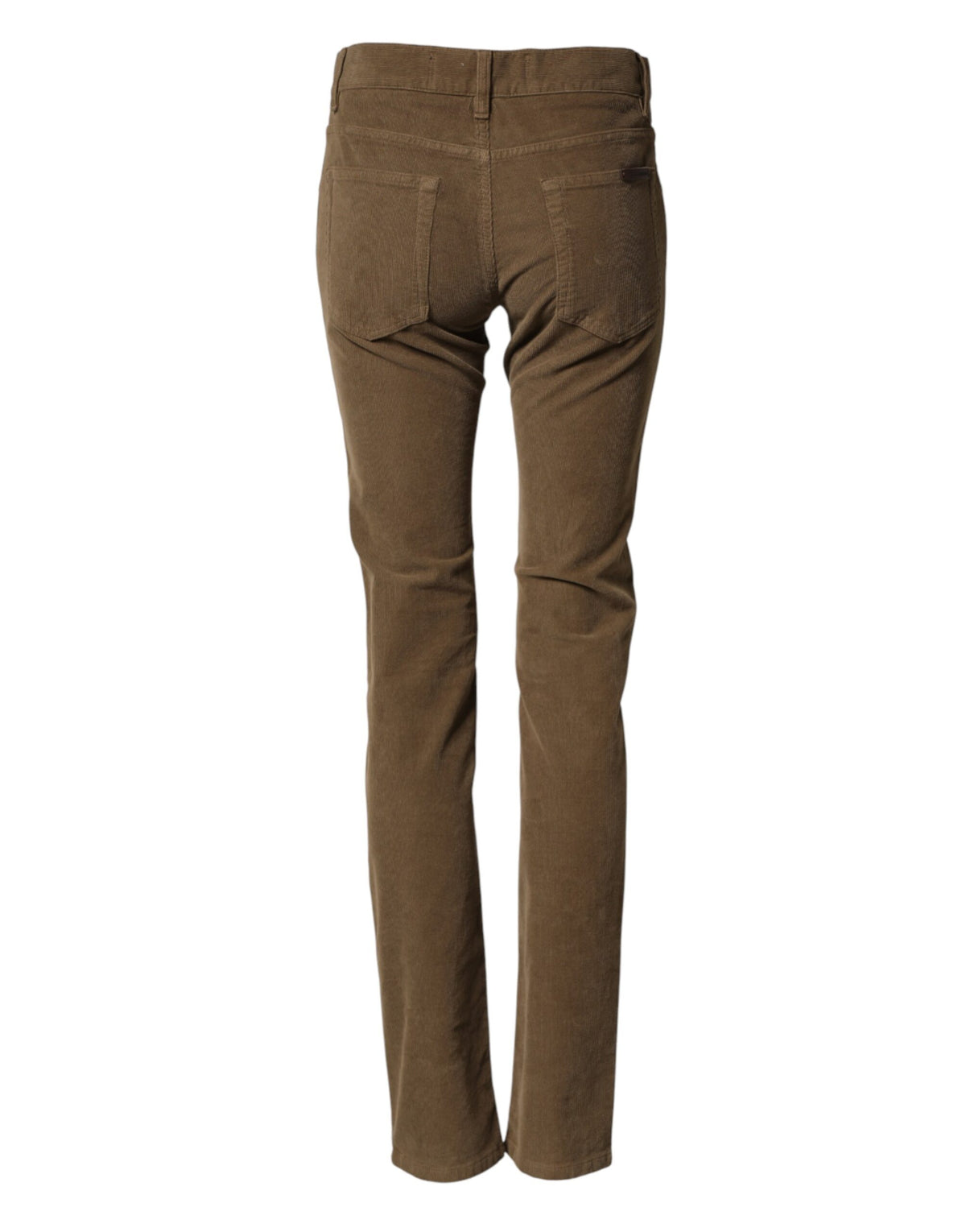 Dolce & Gabbana Brown Cotton Stretch Skinny Men Denim Jeans
