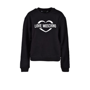 Love Moschino Black Cotton Sweatshirt