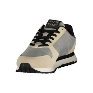 Tommy Hilfiger Gray Leather Men Sneaker