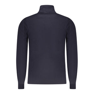 K-WAY Blue Wool Men Sweater