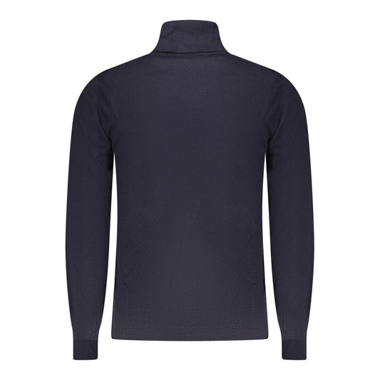 K-WAY Blue Wool Men Sweater