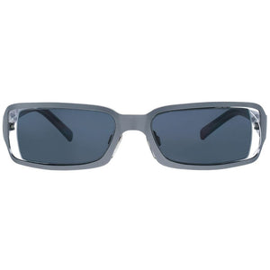 More & More Gray Metal Sunglasses