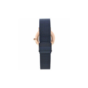 BERING Navy Blue Stainless Steel Dress Watch