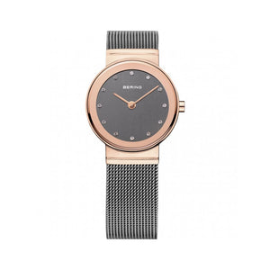 BERING Gray Stainless Steel Dress Watch