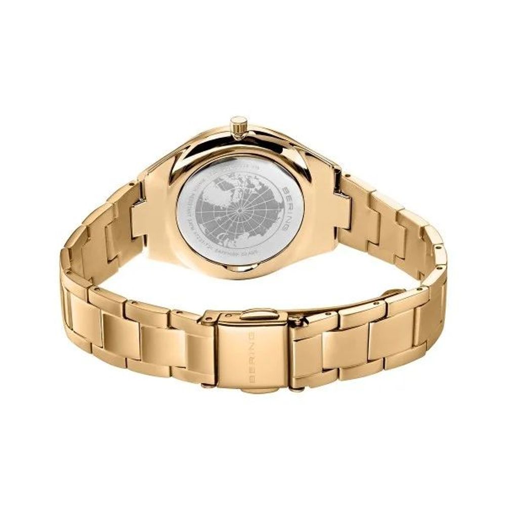 BERING Gold Stainless Steel Dress Watch