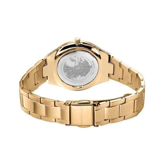 BERING Gold Stainless Steel Dress Watch