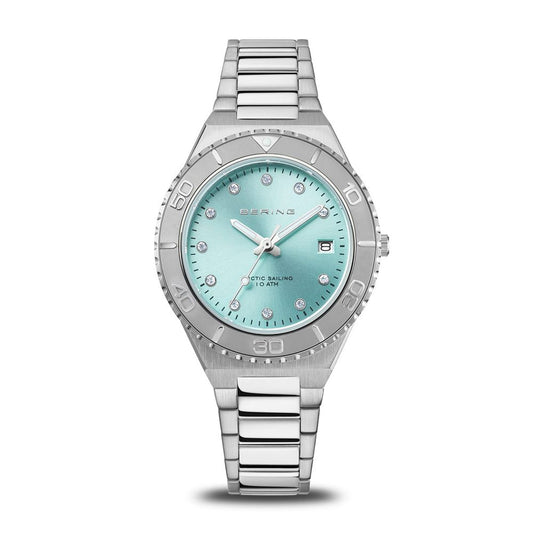 BERING Gray Stainless Steel Dress Watch