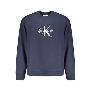 Calvin Klein Blue Cotton Men Sweater